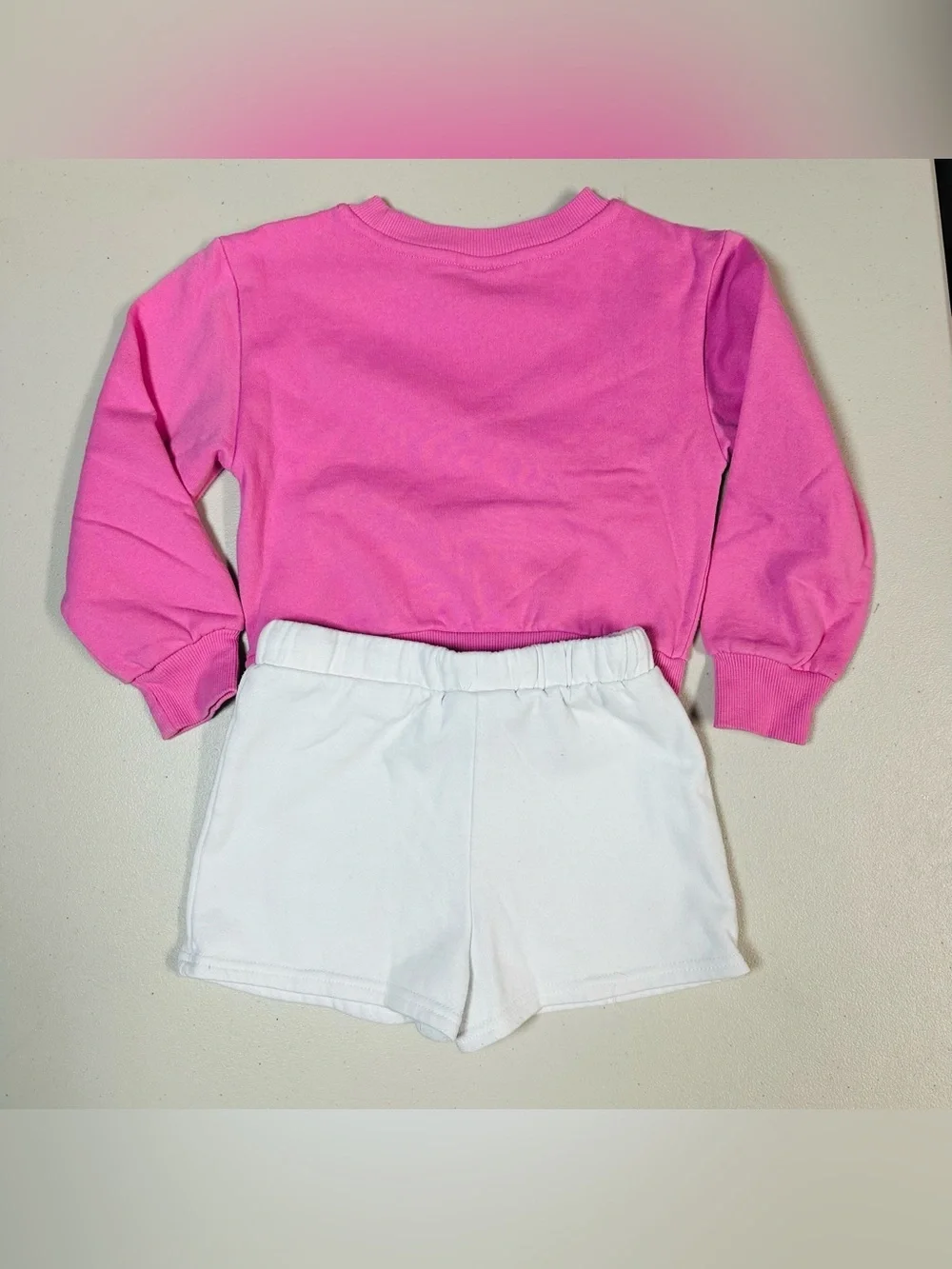 Barbie Pink & White Sport Club Shorts Set